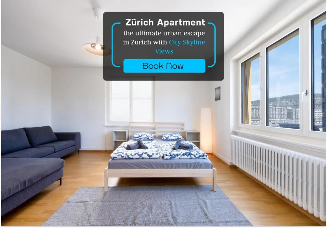 Image of Comforting stay in Downtown Zurich with Skyline Views